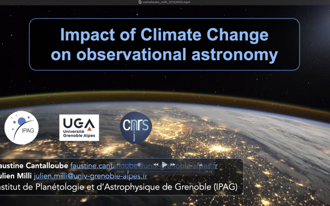 Seminaire Faustine Cantalloube & Julien Milli (IPAG)